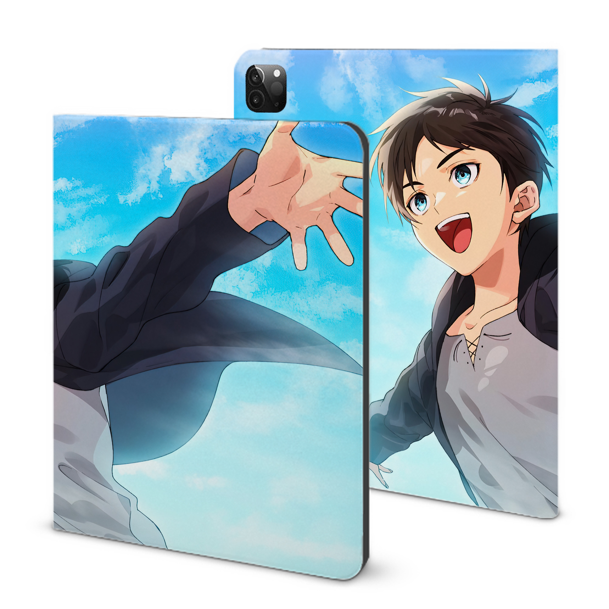 （画像用） 進撃の巨人 Attack on Titan IPadケース ペンホルダー付き ブックスタイルデザイン